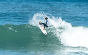 Leia Millar at the New Zealand Surfing Championship.