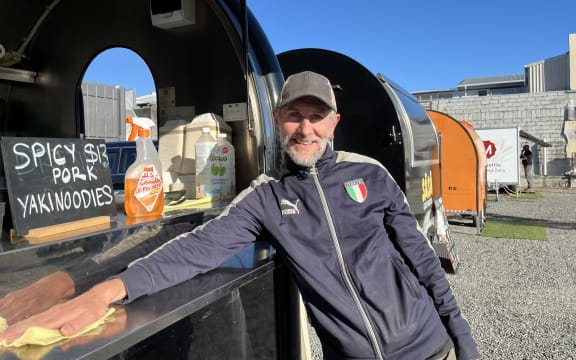 Peter Blaha, owner of food truck DFC Bakery, hopes to stay on at the High St site that was bought by the Marlborough District Council in May.