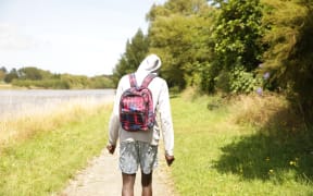 A teenager searches for his friend, who went missing after the pair went swimming in the Hutt River.