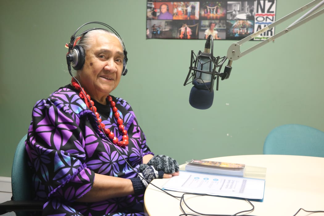 Fereni Ete hosting the Ina'ilau a Tinā programme at Samoa Capital Radio