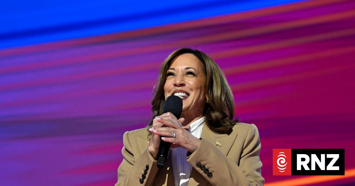 Harris urges Democrats to fight in surprise DNC appearance | RNZ