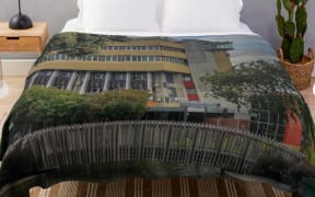 Palmerston North Council building throw blanket