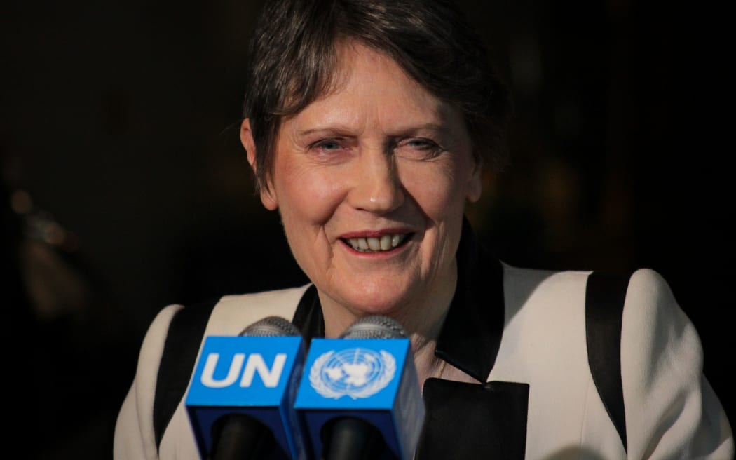 Helen Clark at the United Nations in New York, United States of America.