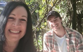 Lisa Hawkeswood and her son Jack on mother's day in 2023.