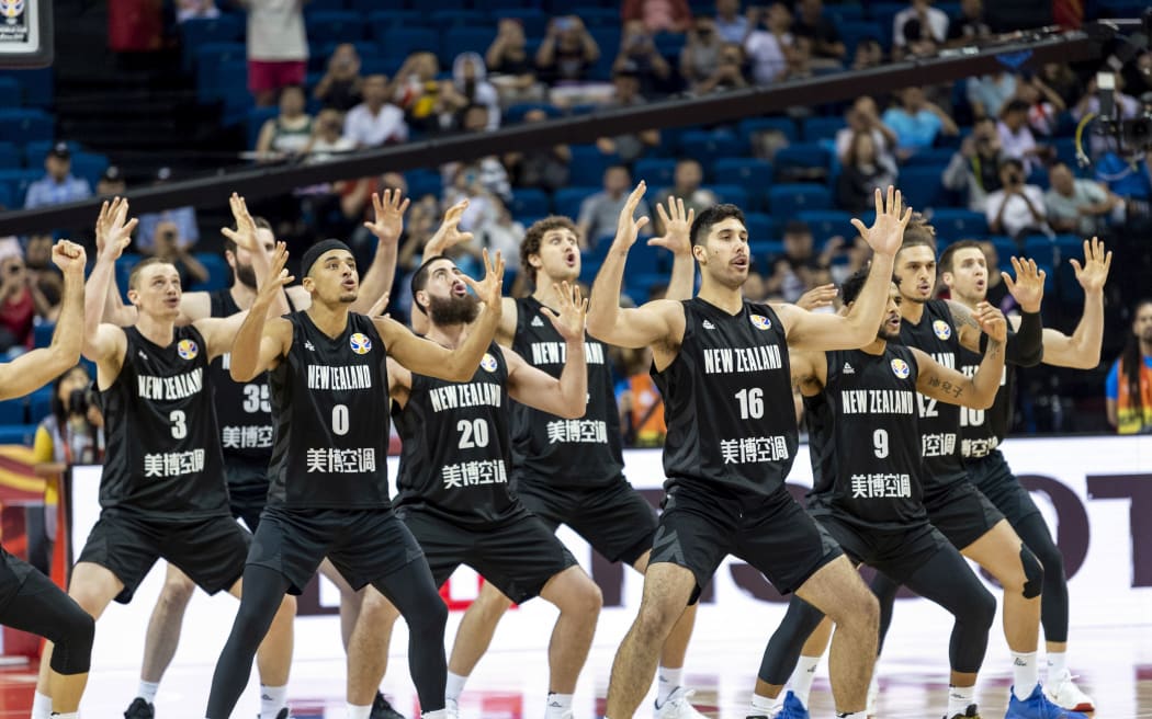 Tall Blacks perform the haka