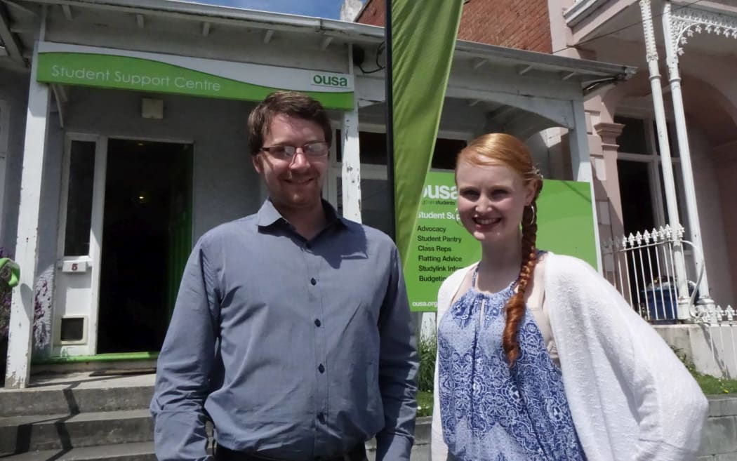 Otago University Students' Association Support Centre manager Sage Burke (left), and welfare officer Danielle Pope.