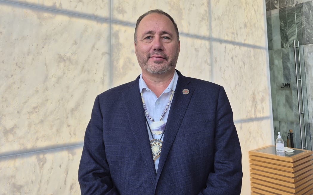 Chief Kirk Francis of the Penobscot Tribe