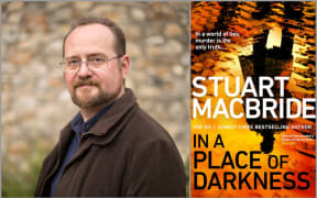 Image of Stuart MacBride and his book cover.