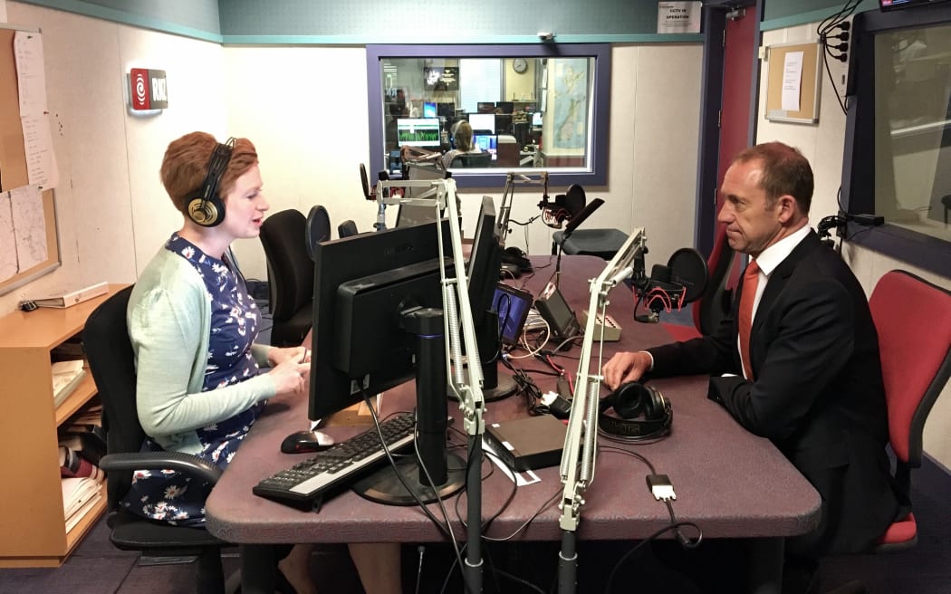 Andrew Little talks to Susie Ferguson in the Wellington studio