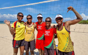 Team Vanuatu is all smiles in Thailand.