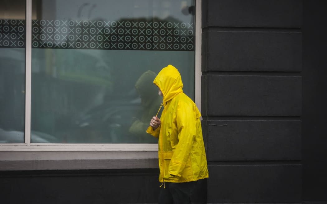 Wet weather in Wellington.