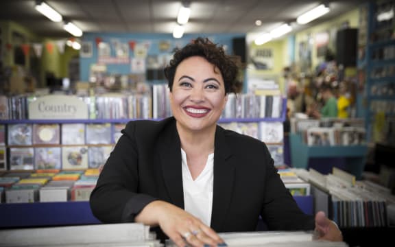 Sandy Mill in her happy place