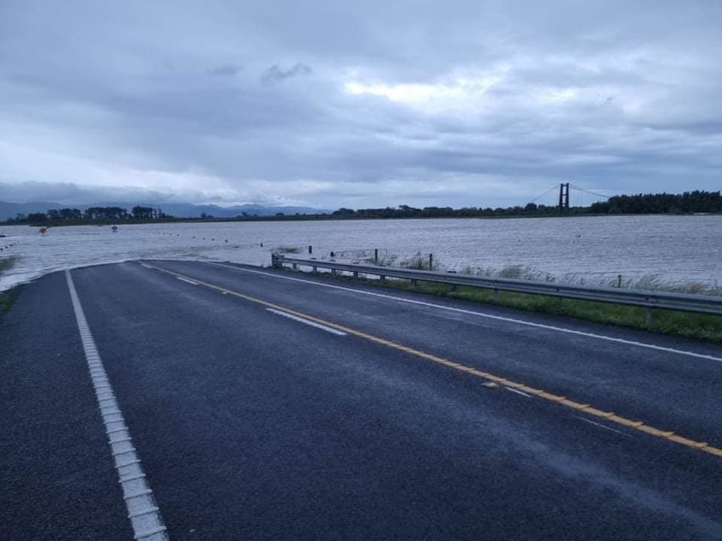 Flooding on State Highway 56,  Opiki.