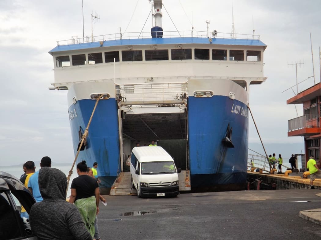 Samoa Shipping Corporation ferry  at Mulifanua wharf