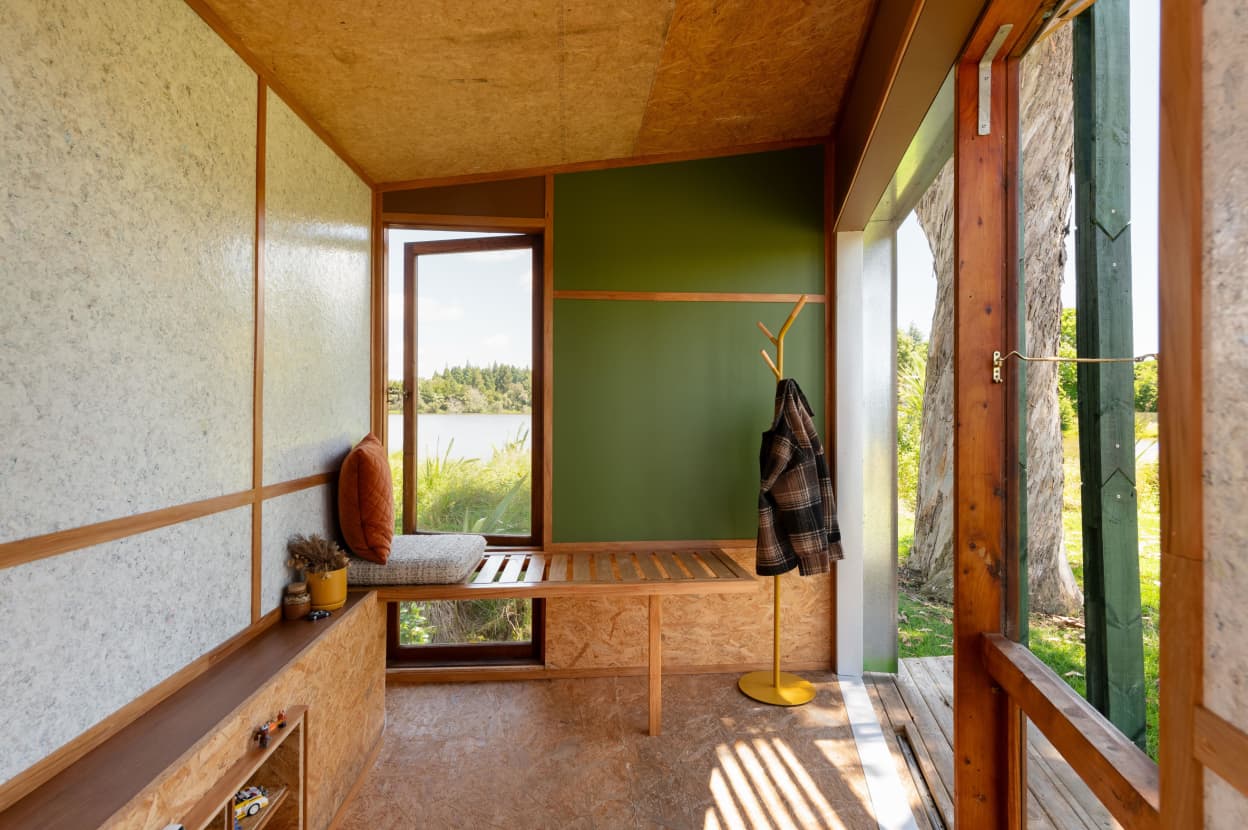 John Hayes, Ninethirty, designed this studio called Repurposed With Purpose in Kirikiriroa, Hamilton.