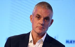BBC Director General Tim Davie speaks at the Confederation of Business Industry (CBI) annual conference at the Vox Conference Centre in Birmingham on November 22, 2022.