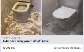 NZ Herald paying Facebook to share this "toilet hack" on the same day they announce a new paywall.