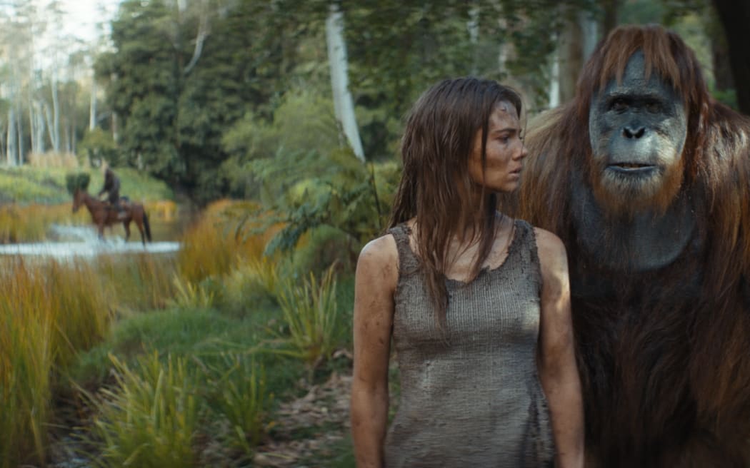Freya Allan in Kingdom Of The Planet Of The Apes.