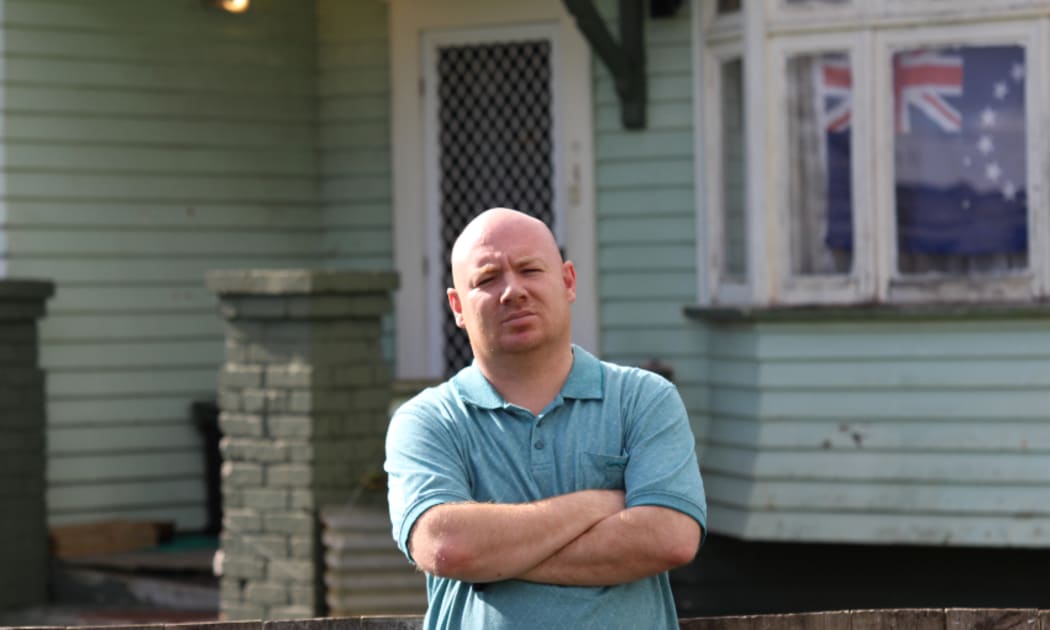 TIMOTHÉE MATARIKI OUTSIDE HIS HOME ON HENWOOD ROAD IN MĀNGERE. (PHOTO: JUSTIN LATIF)