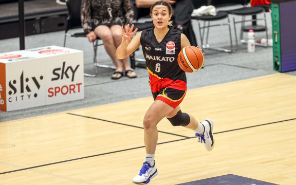 Waikato Wizards Kayla Manuirirangi during the semi final 18IN18 Basketball match between Waikato Wizards and Otago Gold Rush held at Bruce Pulman Arena, Auckland, New Zealand. 5 December 2020.