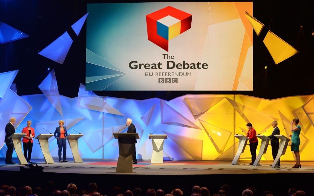 The BBC debate between those wanting Britain to leave the EU and those wanting it to remain.