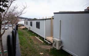 Prefabs onsite of Wellington Girl's College