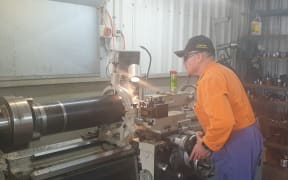 A worker at Gisborne Hydraulics.