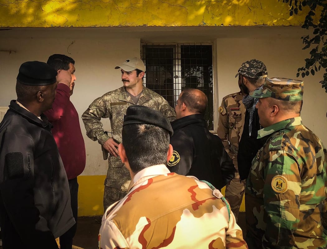 Captain Heath Cowan is training and mentoring Iraqi soldiers and will also spend his first Christmas away from home this year.