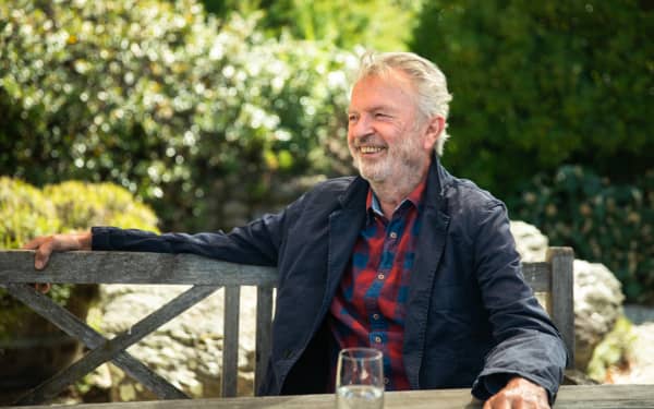 Sam Neill and Guyon Espiner sit down for an interview as part of 30 with Guyon Espiner, on location at Two Paddocks in Central Otago.