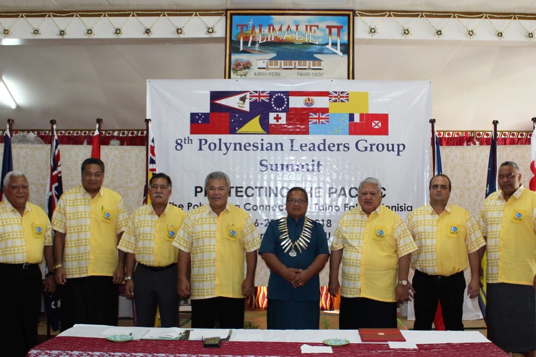 Polynesian Leaders Group summit in Tuvalu, 28 June 2018.