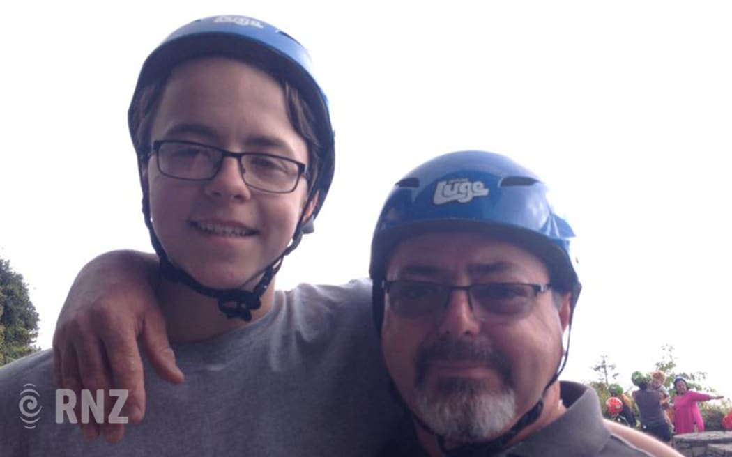 Mason Pendrous and his stepfather Anthony Holland