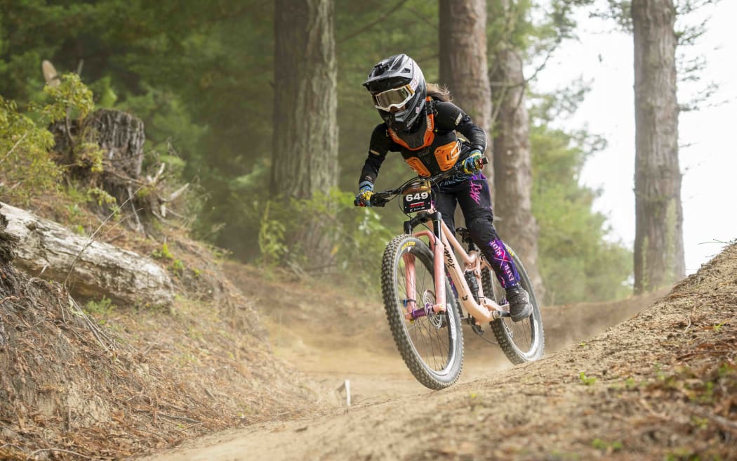 Yingjia Wang at the 2026 Crankworx event in Rotorua.