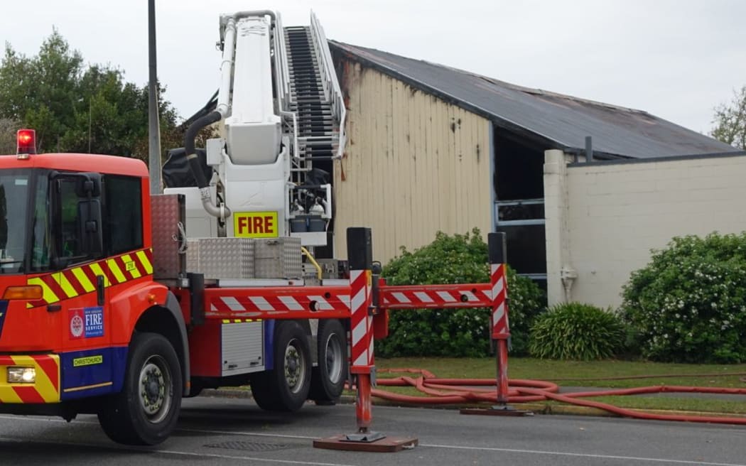 Six crews battled the fire.