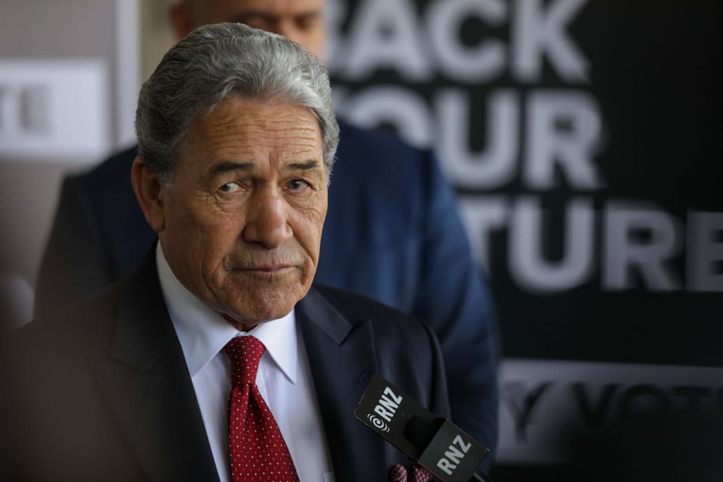New Zealand First leader Winston Peters on the campaign trail in Rotorua.