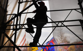 WASHINGTON, DC - JANUARY 06: Thousands of Donald Trump supporters storm the United States Capitol building following a "Stop the Steal" rally on January 06, 2021 in Washington, DC.