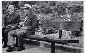 Gerry Luhman’s original park bench c. 1968.