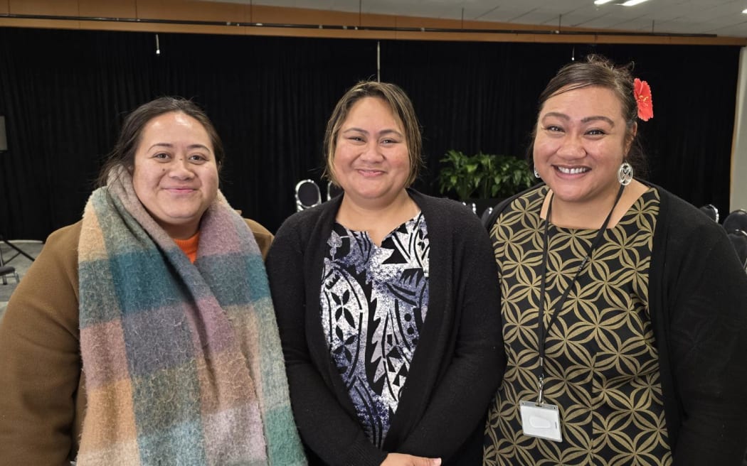 (L-R) Eleana Inoke, Surava Tikoca and Lily Smith