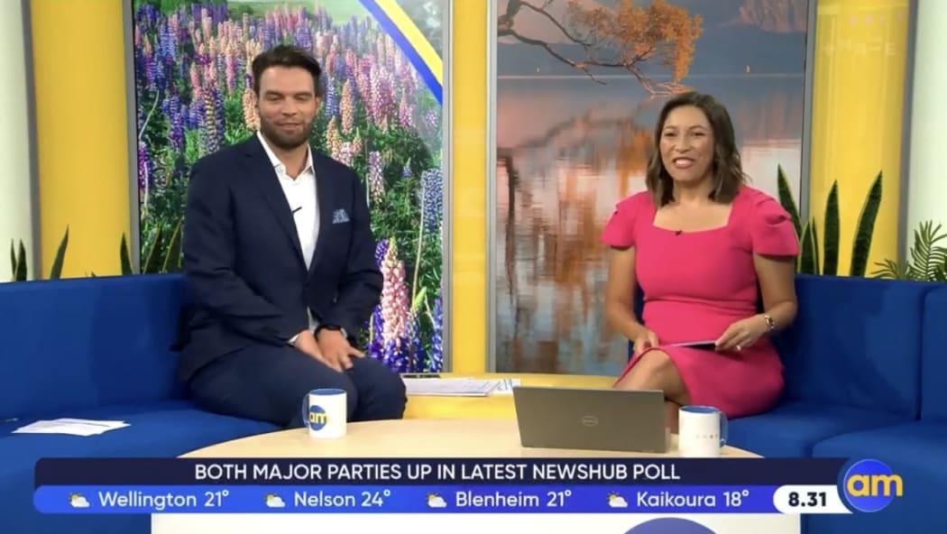 Three's morning show 'AM' returned this week - with new faces and more foliage.