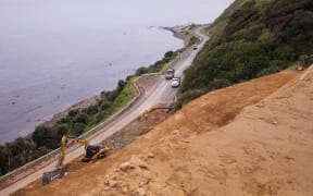 Waka Kotahi has been working to clear State Highway 59 and strengthen the hillside after a slip blocked the road