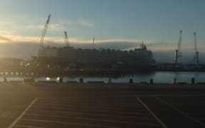Livestock carrier Nada at PrimePort Timaru.