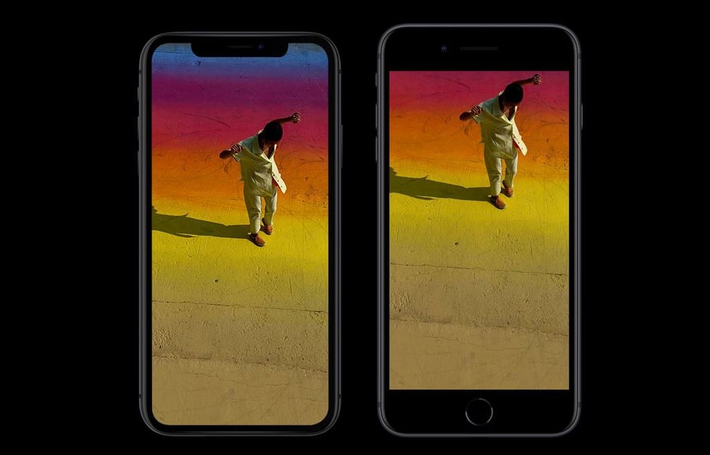 The iPhone XS and 8 Plus.