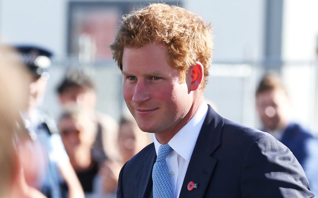 Prince Harry arriving at New Regent Street.