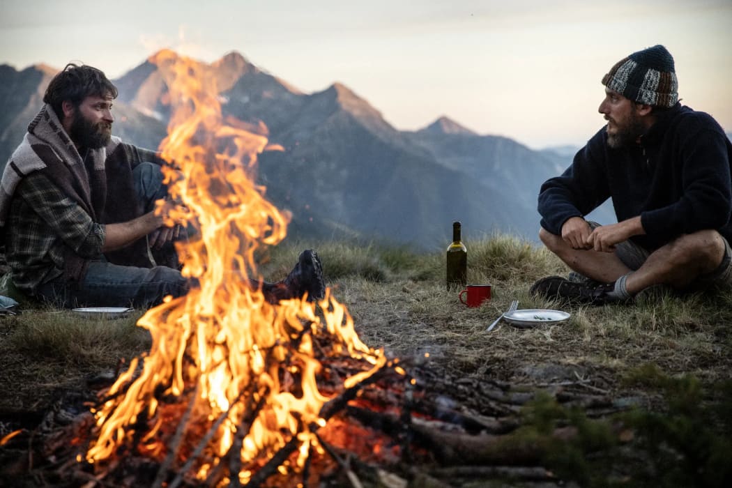Still from the 2022 Italian drama film The Eight Mountains