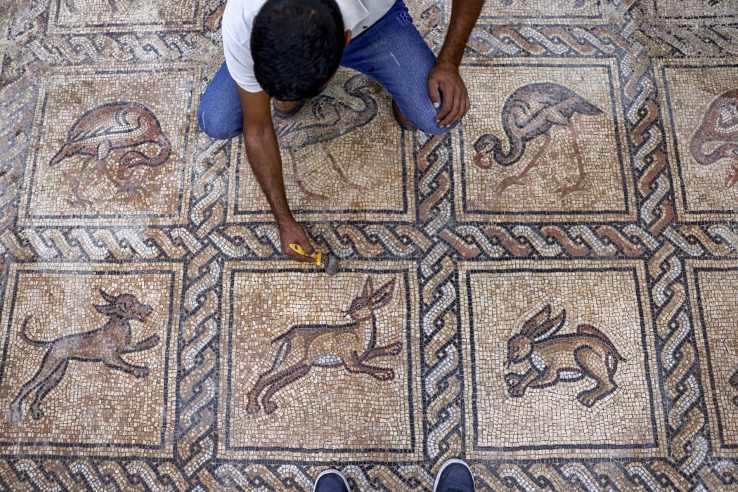 Gaza farmer finds Byzantine mosaic while planting tree | RNZ News
