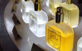 Fragrance bottles in Florence.