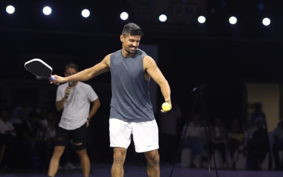 Wellington competitive pickleball player Jai Grewal