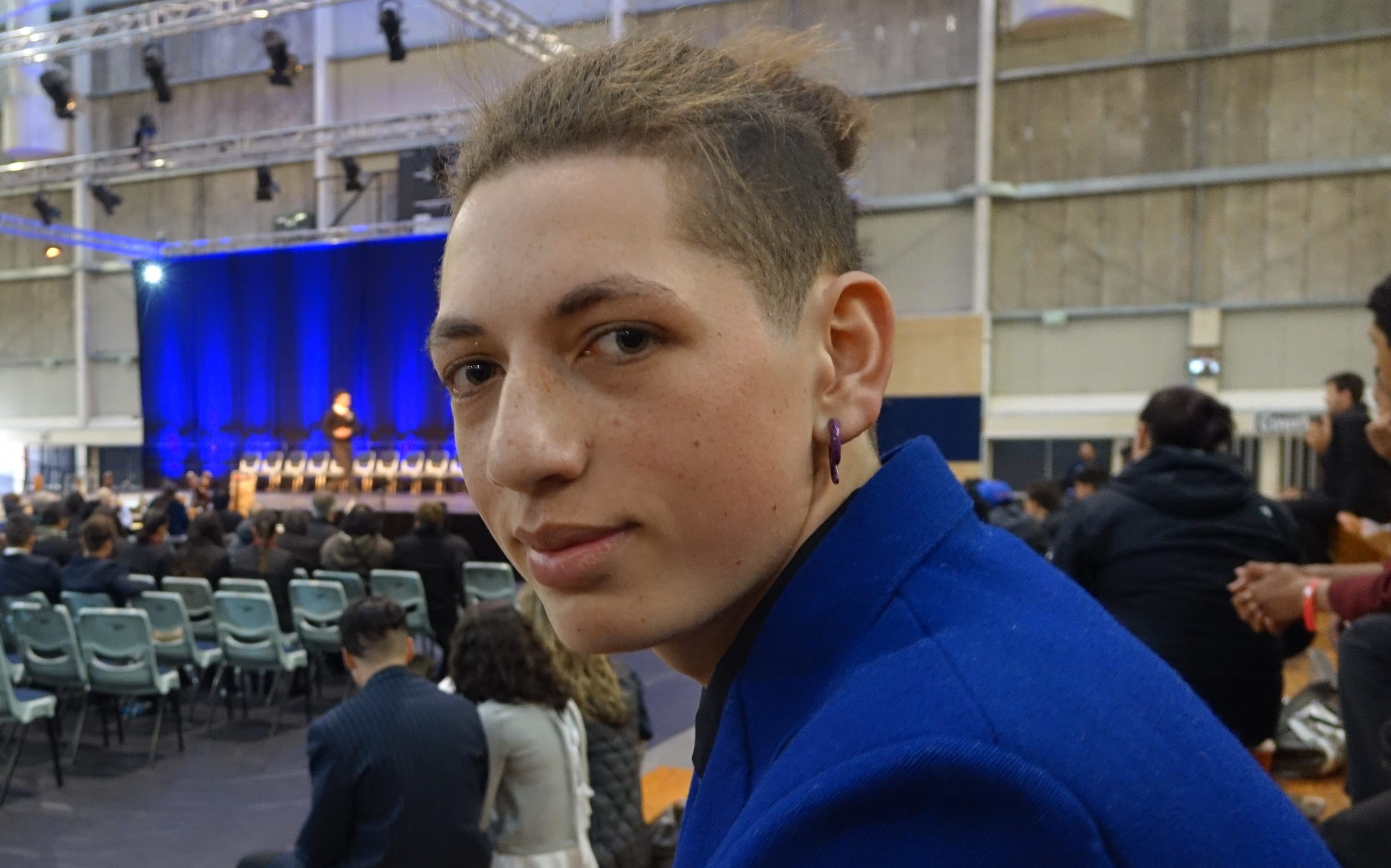 Tawa College student Te Maia McKenzie, 16, said listening to the ideas expressed by other competitors is one of he thrills of Ngā Manu Kōrero.