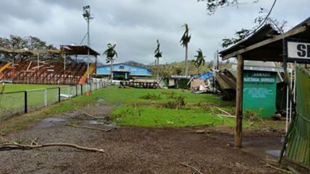 Govind Park in Ba following Cyclone Winston.
