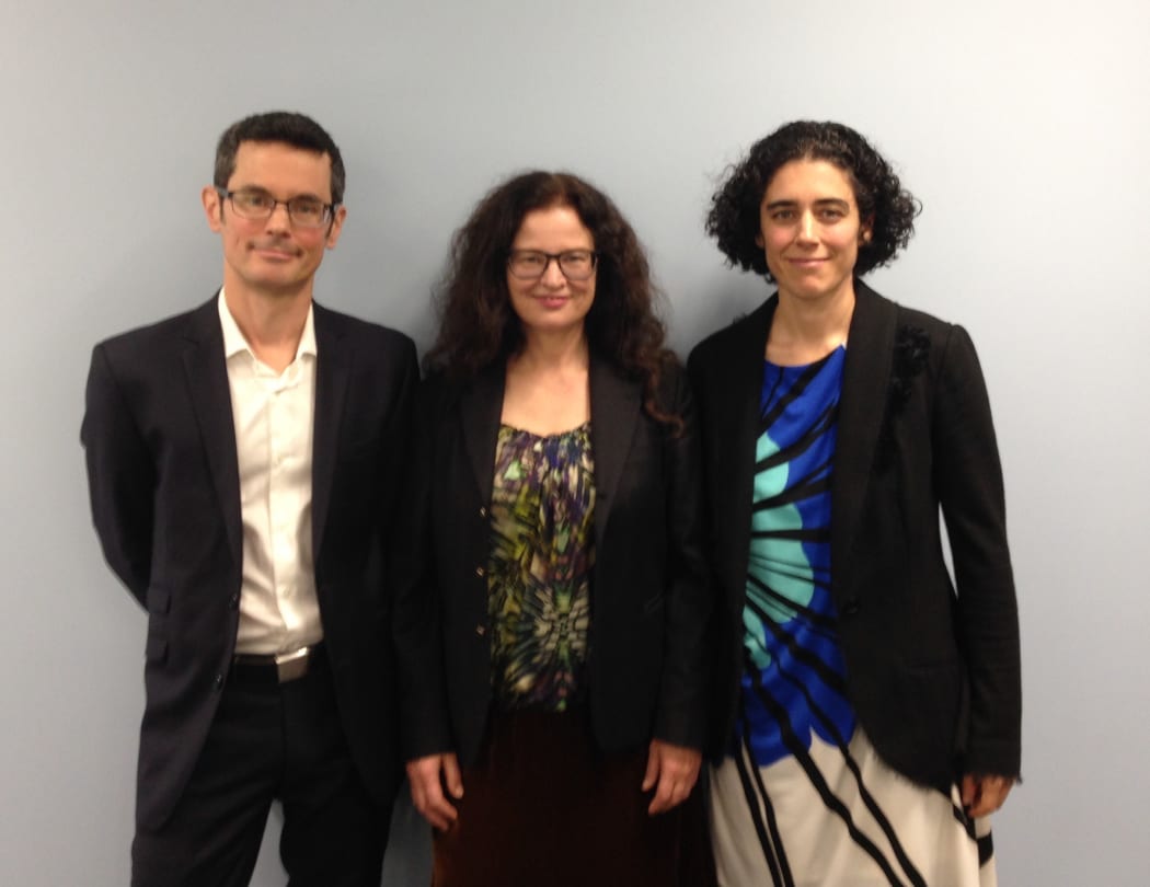 From left to right: Nik Green, Hera Cook and Philippa Yasbek.