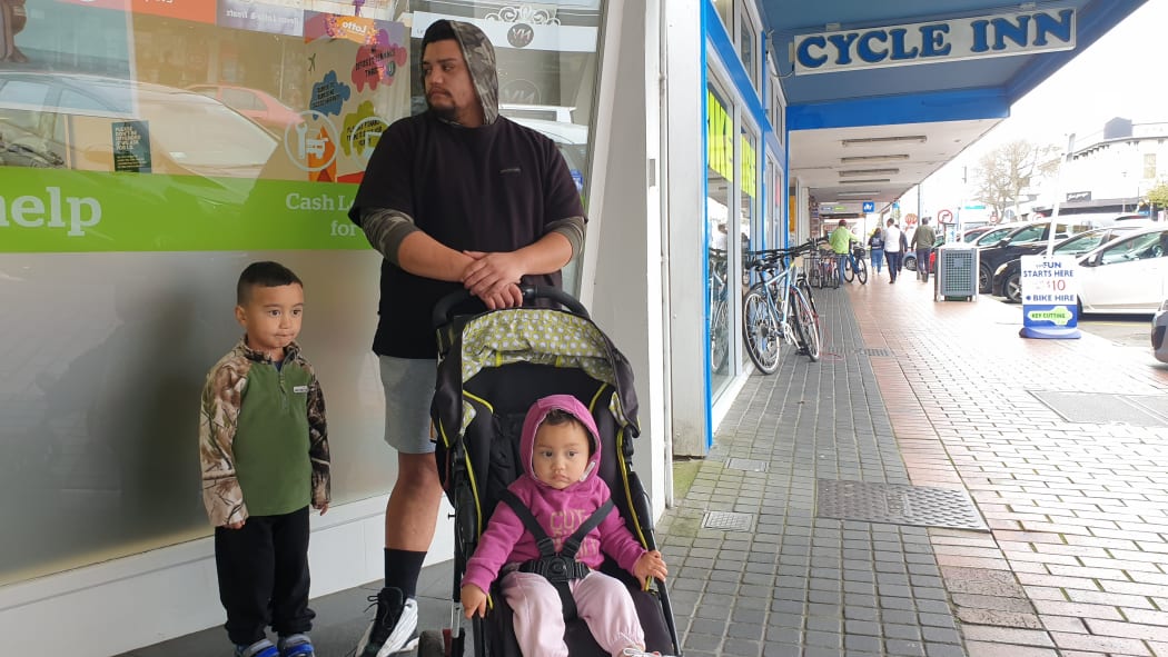 Sean Farrell with Lukhan (standing) and Precious. He says further restrictions will be to protect our health, so wouldn't mind if they happened.